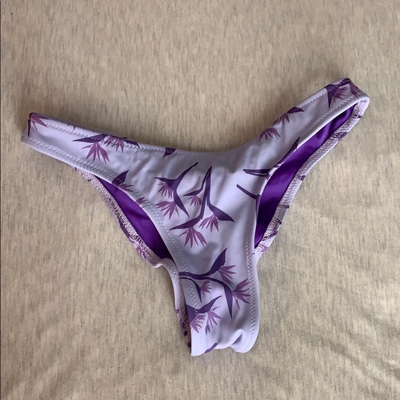 Aqua Swim Purple Bow Bikini Bottom - Picture 3 of 5